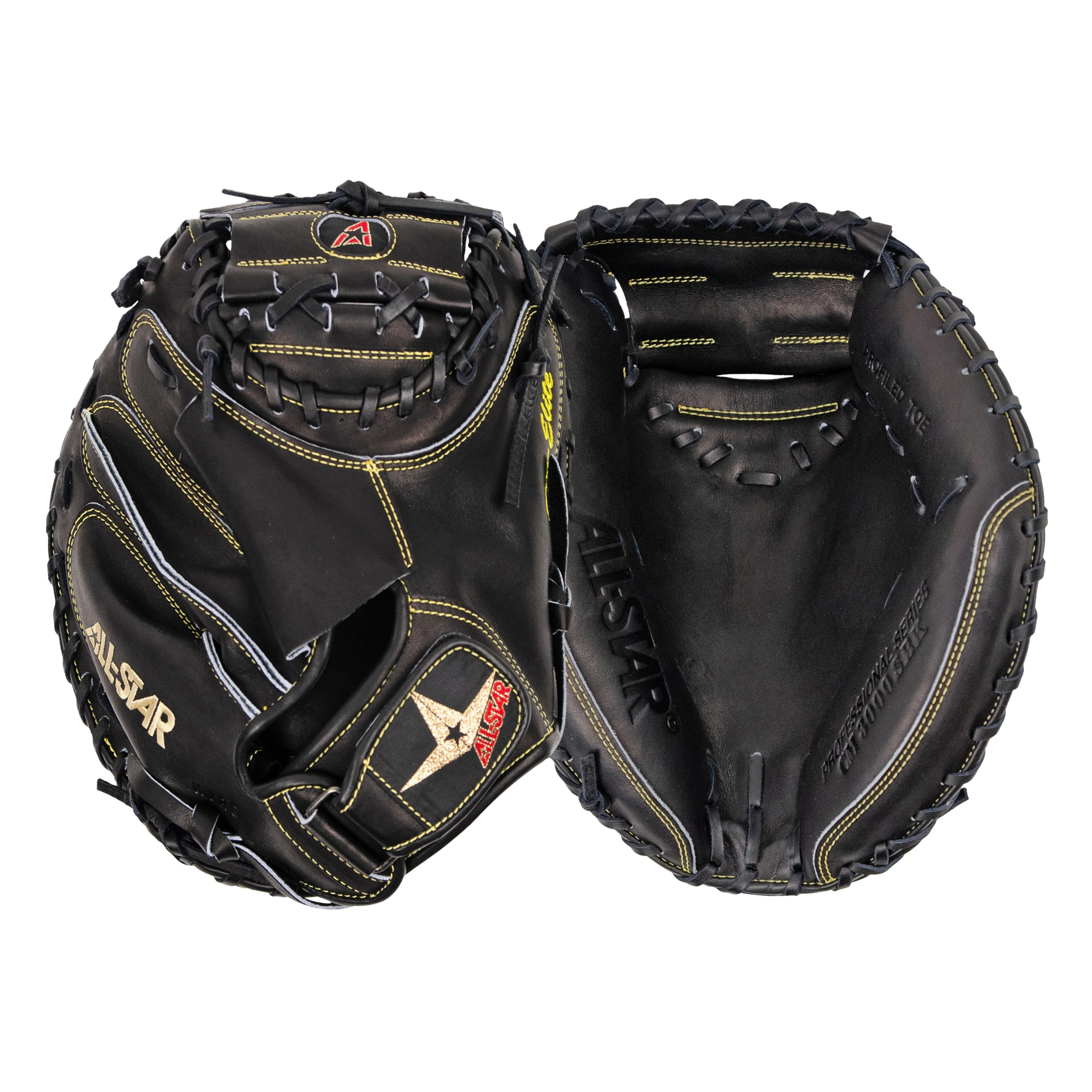 PRO-ELITE® SOLID BLACK - CATCHERS MITT - Image 6